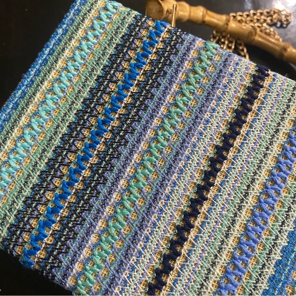 HAUTE HIPPIE CROSSBODY WOVEN EMBROIDERED BAG NWOT - Picture 4 of 6